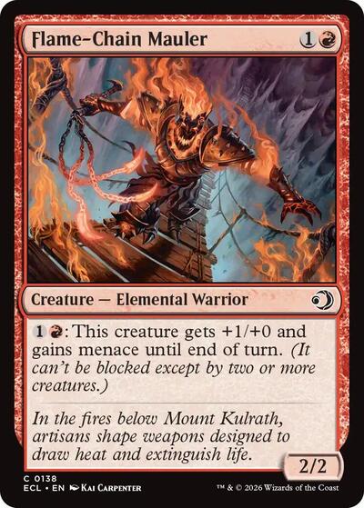 Flame Chain Mauler Lorwyn Eclipsed ECL #138 (Common) Magic: The Gathering: