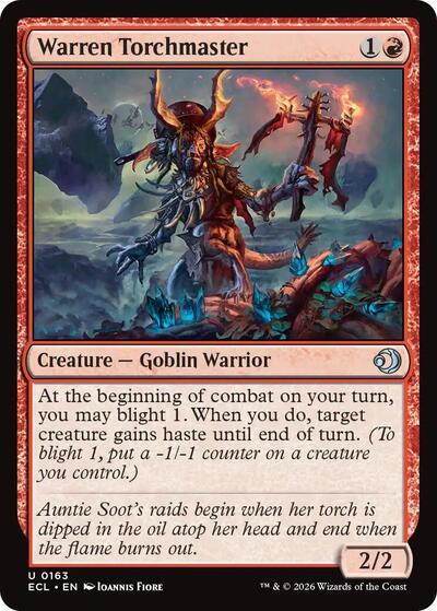 Warren Torchmaster ECL #163 (Near Mint Uncommon) Magic: The Gathering: Lorwyn Eclipsed