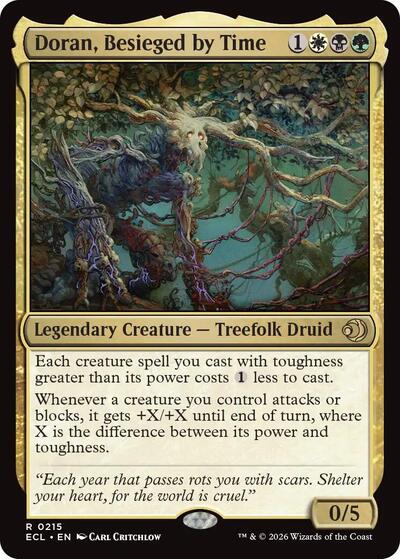 Doran Besieged by Time ECL #215 (Near Mint Rare) Magic: The Gathering: Lorwyn Eclipsed