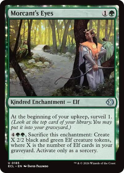 Morcants Eyes ECL #185 (Near Mint Uncommon) Magic: The Gathering: Lorwyn Eclipsed