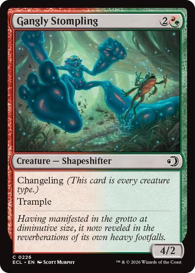 Gangly Stompling ECL #226 (Near Mint Common) Magic: The Gathering: Lorwyn Eclipsed