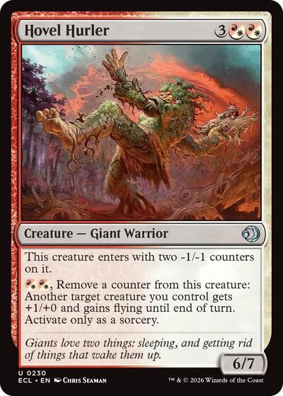 Hovel Hurler ECL #230 (Near Mint Uncommon) Magic: The Gathering: Lorwyn Eclipsed