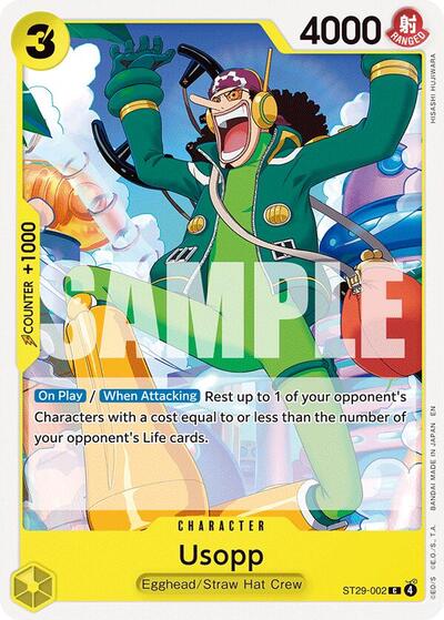 Usopp ST-29 #ST29-002 (Near Mint Common) One Piece Card Game: Starter Deck 29: Egghead