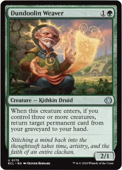 Dundoolin Weaver ECL #175 (Near Mint Uncommon) Magic: The Gathering: Lorwyn Eclipsed