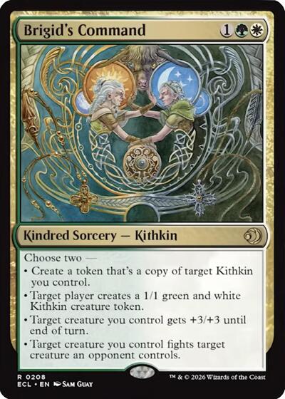 Brigids Command ECL #208 (Near Mint Rare) Magic: The Gathering: Lorwyn Eclipsed