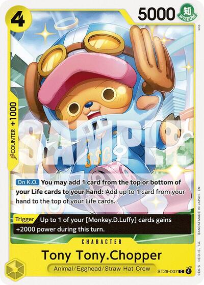 Tony TonyChopper ST-29 #ST29-007 (Near Mint Common) One Piece Card Game: Starter Deck 29: Egghead