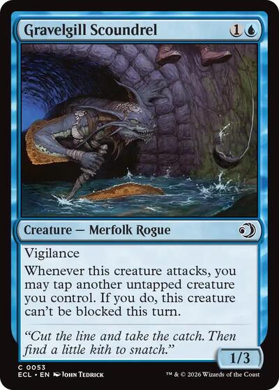 Gravelgill Scoundrel ECL #53 (Near Mint Common) Magic: The Gathering: Lorwyn Eclipsed