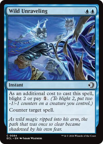 Wild Unraveling ECL #84 (Near Mint Common) Magic: The Gathering: Lorwyn Eclipsed
