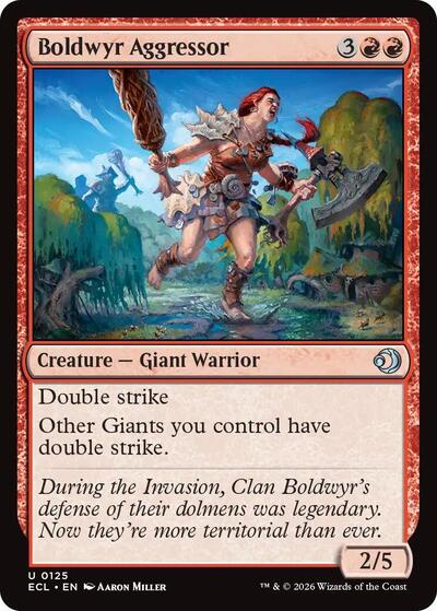 Boldwyr Aggressor ECL #125 (Near Mint Uncommon) Magic: The Gathering: Lorwyn Eclipsed