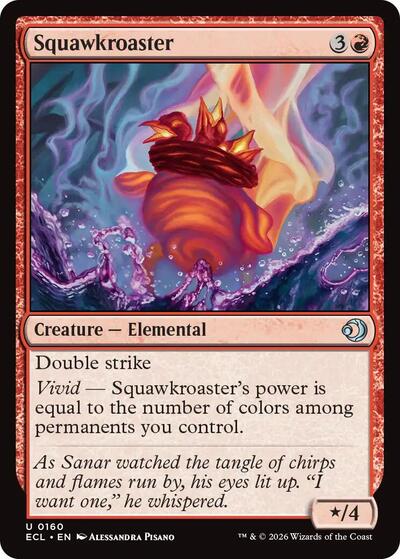 Squawkroaster ECL #160 (Near Mint Uncommon) Magic: The Gathering: Lorwyn Eclipsed