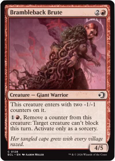 Brambleback Brute ECL #128 (Near Mint Common) Magic: The Gathering: Lorwyn Eclipsed