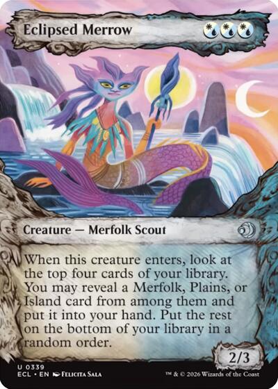 Eclipsed Merrow Showcase ECL #339 (Near Mint Uncommon) Magic: The Gathering: Lorwyn Eclipsed