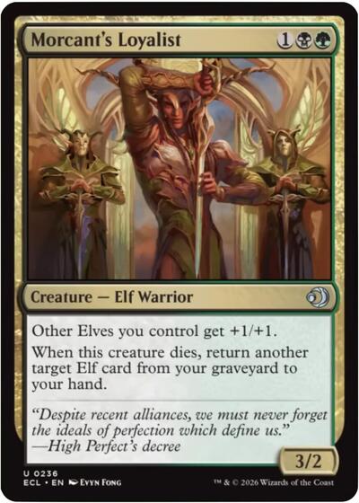 Morcants Loyalist ECL #236 (Near Mint Uncommon) Magic: The Gathering: Lorwyn Eclipsed