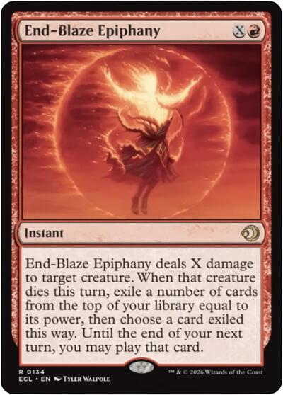 End Blaze Epiphany ECL #134 (Near Mint Rare) Magic: The Gathering: Lorwyn Eclipsed