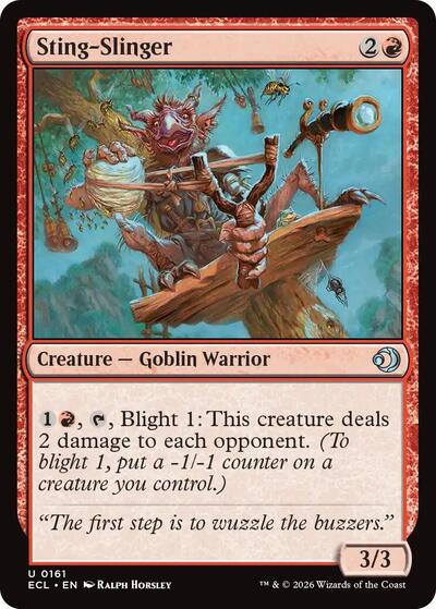 Sting Slinger ECL #161 (Near Mint Uncommon) Magic: The Gathering: Lorwyn Eclipsed