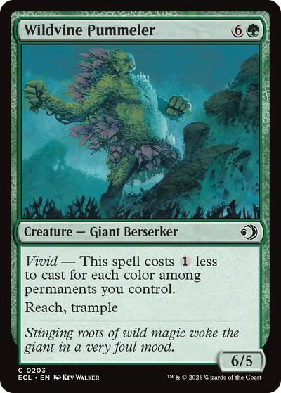 Wildvine Pummeler ECL #203 (Near Mint Common) Magic: The Gathering: Lorwyn Eclipsed