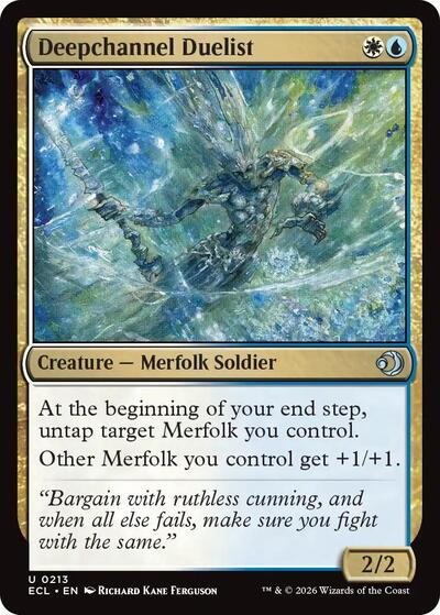 Deepchannel Duelist ECL #213 (Near Mint Uncommon) Magic: The Gathering: Lorwyn Eclipsed