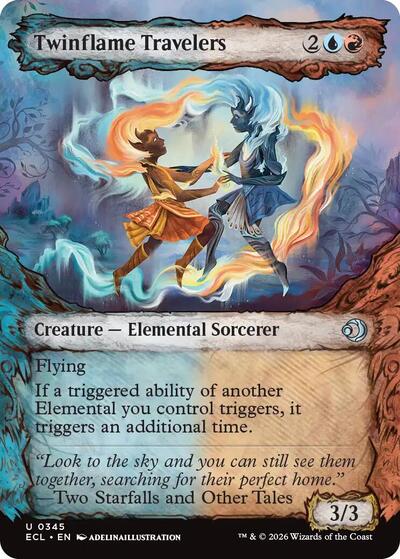 Twinflame Travelers Showcase ECL #345 (Near Mint Uncommon) Magic: The Gathering: Lorwyn Eclipsed