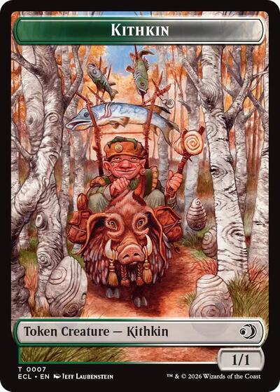 Kithkin Treasure Double Sided Token ECL #7 // 10 (Near Mint T) Magic: The Gathering: Lorwyn Eclipsed