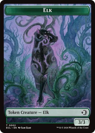 Elk Emblem Oko Shadowmoor Scion Double Sided Token ECL #2 // 12 (Near Mint T) Magic: The Gathering: Lorwyn Eclipsed