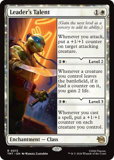 Leaders Talent TMT #13 (Near Mint Rare) Magic: The Gathering: Teenage Mutant Ninja Turtles