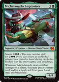 Michelangelo Improviser TMT #119 (Near Mint Mythic Rare) Magic: The Gathering: Teenage Mutant Ninja Turtles