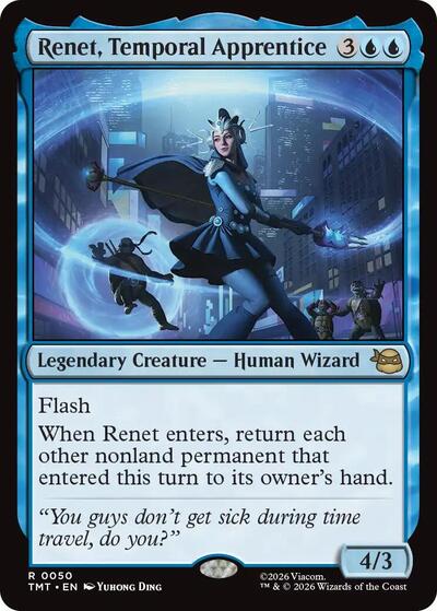 Renet Temporal Apprentice TMT #50 (Near Mint Rare) Magic: The Gathering: Teenage Mutant Ninja Turtles