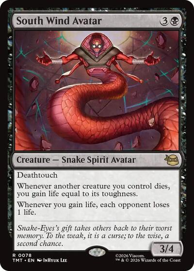 South Wind Avatar Teenage Mutant Ninja Turtles TMT #78 (Rare) Magic: The Gathering:
