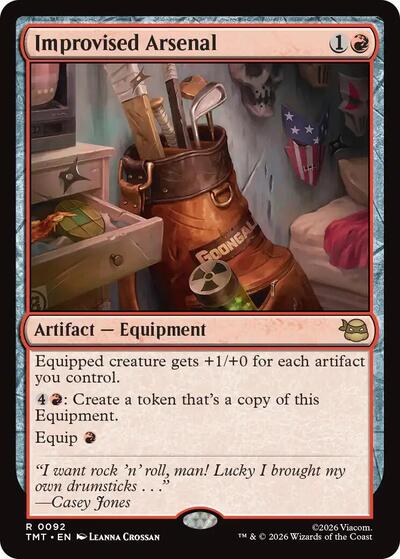 Improvised Arsenal TMT #92 (Near Mint Rare) Magic: The Gathering: Teenage Mutant Ninja Turtles