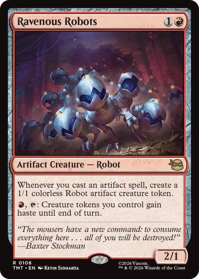 Ravenous Robots TMT #106 (Near Mint Rare) Magic: The Gathering: Teenage Mutant Ninja Turtles