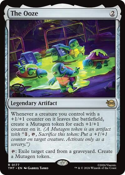 The Ooze TMT #177 (Near Mint Rare) Magic: The Gathering: Teenage Mutant Ninja Turtles
