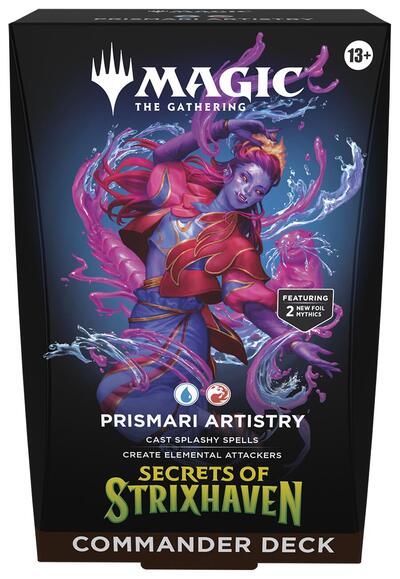 Secrets of Strixhaven Commander Deck - Prismari Artistry SOC (Unopened) Magic: The Gathering: Commander: Secrets of Strixhaven