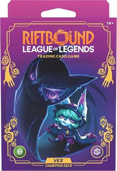 Unleashed - Champion Deck (Vex) UNL (Unopened None) Riftbound: League of Legends Trading Card Game: Unleashed