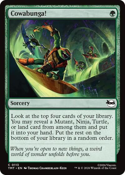 Cowabunga TMT #113 (Near Mint Common) Magic: The Gathering: Teenage Mutant Ninja Turtles