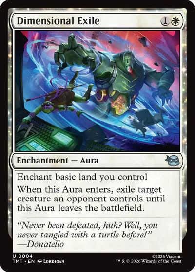 Dimensional Exile TMT #4 (Near Mint Uncommon) Magic: The Gathering: Teenage Mutant Ninja Turtles