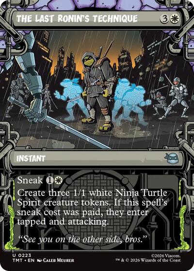 The Last Ronins Technique Showcase TMT #223 (Near Mint Uncommon) Magic: The Gathering: Teenage Mutant Ninja Turtles