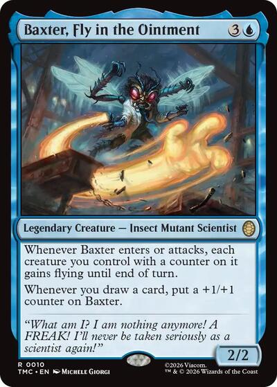 Baxter, Fly in the Ointment TMC #10 (Near Mint Rare) Magic: The Gathering: Commander: Teenage Mutant Ninja Turtles