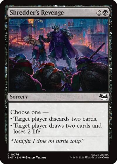 Shredders Revenge TMT #76 (Near Mint Common) Magic: The Gathering: Teenage Mutant Ninja Turtles