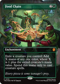 Food Chain (Borderless) Foil TMC #133 (Near Mint Promo) Magic: The Gathering: Commander: Teenage Mutant Ninja Turtles