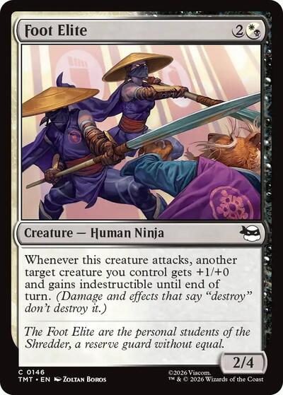 Foot Elite TMT #146 (Near Mint Common) Magic: The Gathering: Teenage Mutant Ninja Turtles