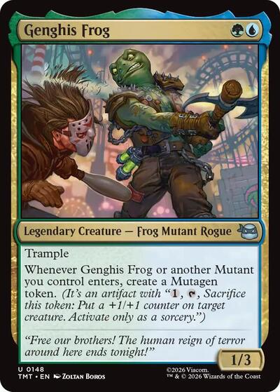 Genghis Frog TMT #148 (Near Mint Uncommon) Magic: The Gathering: Teenage Mutant Ninja Turtles