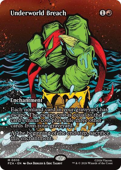 Underworld Breach Borderless PZA #10 (Near Mint Mythic Rare) Magic: The Gathering: Teenage Mutant Ninja Turtles Source Material