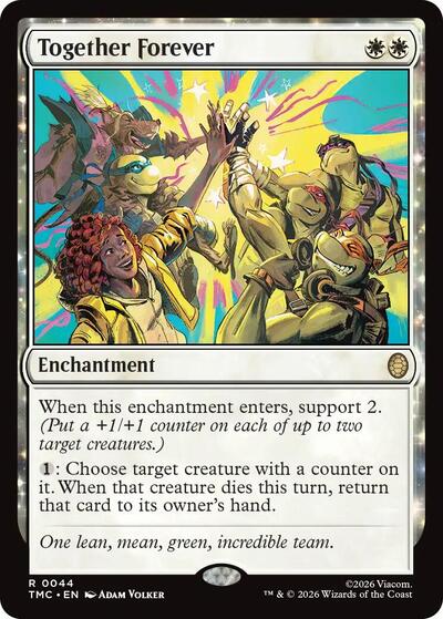 Together Forever TMC #44 (Near Mint Rare) Magic: The Gathering: Commander: Teenage Mutant Ninja Turtles