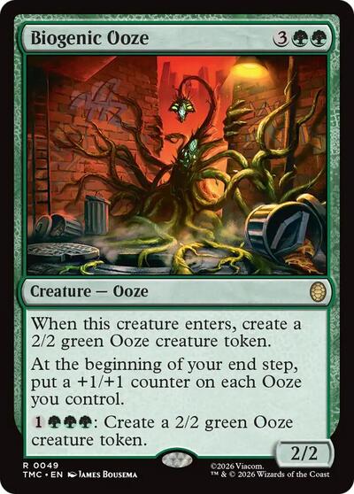 Biogenic Ooze TMC #49 (Near Mint Rare) Magic: The Gathering: Commander: Teenage Mutant Ninja Turtles