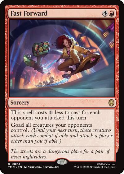 Fast Forward TMC #24 (Near Mint Rare) Magic: The Gathering: Commander: Teenage Mutant Ninja Turtles