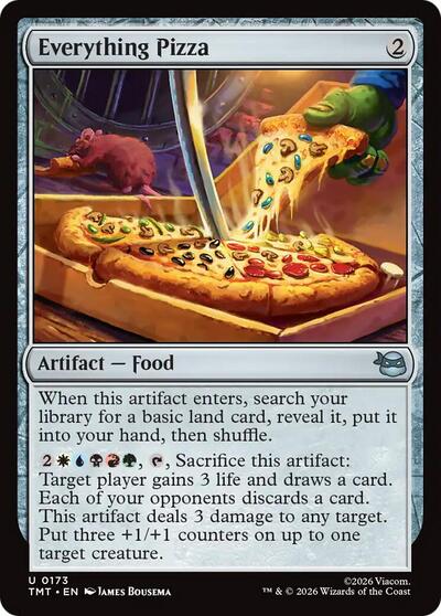 Everything Pizza TMT #173 (Near Mint Uncommon) Magic: The Gathering: Teenage Mutant Ninja Turtles