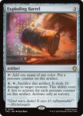 Exploding Barrel TMC #39 (Near Mint Rare) Magic: The Gathering: Commander: Teenage Mutant Ninja Turtles