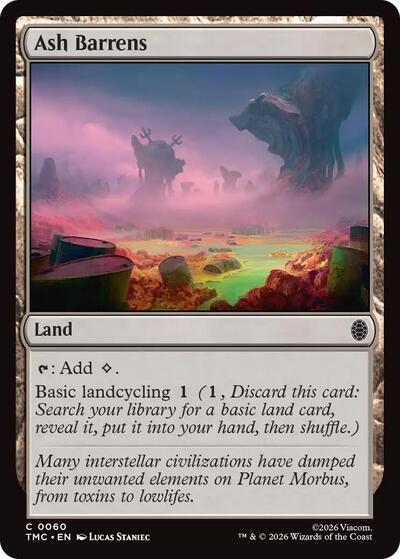 Ash Barrens TMC #60 (Near Mint Common) Magic: The Gathering: Commander: Teenage Mutant Ninja Turtles