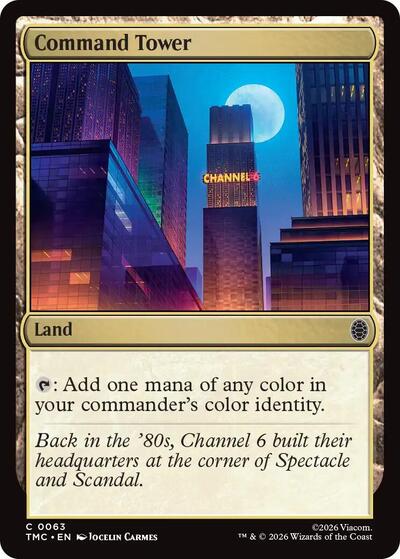 Command Tower TMC #63 (Near Mint Common) Magic: The Gathering: Commander: Teenage Mutant Ninja Turtles