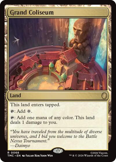 Grand Coliseum TMC #68 (Near Mint Rare) Magic: The Gathering: Commander: Teenage Mutant Ninja Turtles